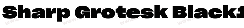 Sharp Grotesk Black1字体转换